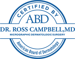 Certified by the American Board of Dermatology in Micrographic Dermatologic Surgery